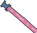 LIFE IS GOOD DAISY NYLON DOG COLLAR - S - DARK PINK
