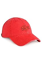Men's Garment Washed Tonal Croc Logo Cap