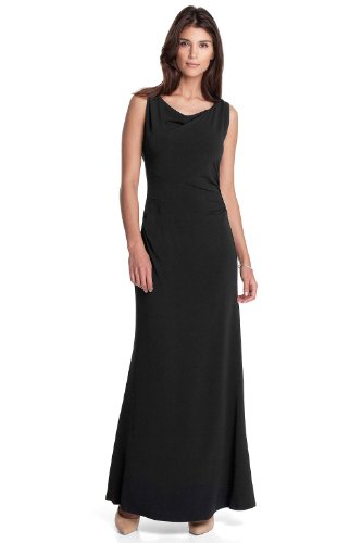 ESPRIT Collection Damen Kleid (lang), C2S695, Gr. 42 (XL), Schwarz (black 001) Preisvergleich