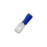 【ノーブランド品】100本　mdd2-250　オス6.3mm　クイック・ディスコネクト　16-14AWG　ワイヤー　圧着端子