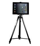 Cosmos ® Black Aluminum Light Weight Tripod Stand with Bubble Level + Universal clip/clasp Holder for Tablet PC iPad 1/2/3 Samsung HTC Kindle Fire Kindle Touch Kindle 4 + Cosmos cable tie