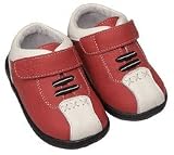Pedoodles Next Steps Collection Baby Shoes: Red Bowlers