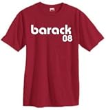 BARACK 08 on 100% Heavy Cotton T-Shirt in 32 Colors