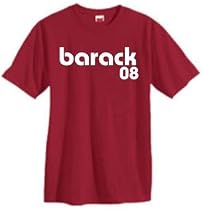 BARACK 08 on 100% Heavy Cotton T-Shirt in 32 Colors