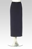 Triacetate Crepe Contour Waist Long Skirt 36