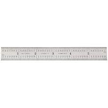 Starrett C623R-6 Steel Rule With Letter And Number Drill Sizes, 10R Graduation, 6" Length, 3/4" Width, 3/64" Thickness