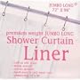 EXTRA LONG VINYL Shower Curtain Liner 72'' wide x 96'' LONG - SUPER CLEAR