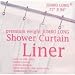EXTRA LONG VINYL Shower Curtain Liner 72'' wide x 96'' LONG - SUPER CLEAR