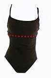 Anne Cole Collection Black Lipstick One Piece Swimsuit Tank Style