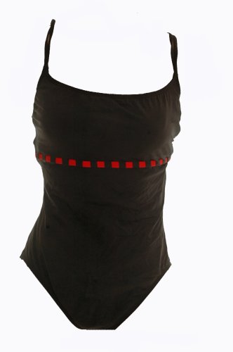 Anne Cole Collection Black Lipstick One Piece Swimsuit Tank Style