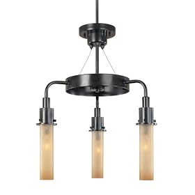 World Imports Lighting 7824-88 Luray 3-Light Down Chandelier, Oil Rubbed Bronze