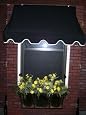 4-Foot Decorator Awning - True Black