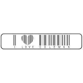 Click here to buy  I LOVE COLEMAN BAR CODE  STREET SIGN by topexpressions.