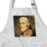 Thomas Jefferson Honesty is the irst chapter in the book of wisdom - Full Length Apron With Pockets 22w X 30l