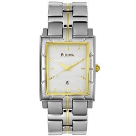 Bulova #98H16 Men's Two Tone Bracelet Dress Watch