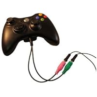 Xbox 360 PC Headset Adapter - Use PC Headset with Xbox 360 Live, Dual 3.5mm to 2.5mm