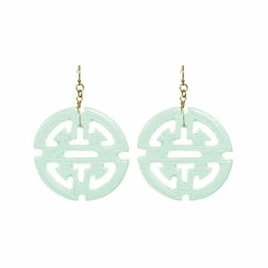 Towne And Reese Mint Green Jillian Resin Medallion Earrings