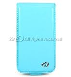 Blue Wallet Cover Case for Apple iphone 3G With Flip Front Cover And Belt Clip
