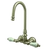 IMAGE OF Kingston Brass CC73T8 Vintage Leg Tub Filler, Satin Nickel