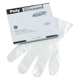 Dspbl Polyeth Glove Med 125 Mil Cle 10/100