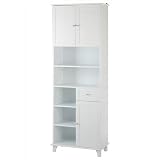 Produkt-Bild: Hochschrank &raquo;Venezia Landhaus&laquo; in wei&szlig;, breit Hochschrank, 63 cm breit
