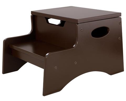 Childrens Toyshop  Toys : Step'n Store Stool 10"hx14"w Chocolate