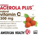 Chewable Acerola Plus Natural Vitamin C 300mg 90 wafers