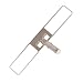 Contec 2652A Stainless Steel Medium VertiKlean QuickConnect Mop Head Frame with Capped End, 11.5" Length