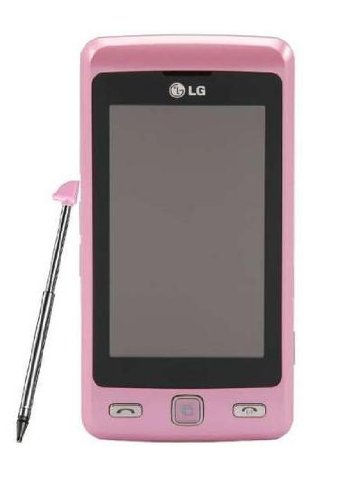 LG KP500 Cookie Unlocked Phone with  3.2 MP Camera, Digital Media Player and MicroSD Slot--International Version with No Warranty (Pink)