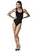 Emma's Mode Junior Sleeveless Leotard SG-T072-Black
