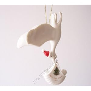 Spode Baby's First Christmas 2011 Stork Ornament