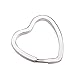 20pcs Heart Shaped Split Ring Key Ring
