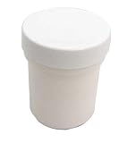 Pkg (10) 2-1/2 Tall x 1-5/8 Dia. 2.5 Oz. White HDPE Plastic Jar.