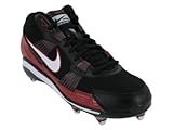 IMAGE OF Nike Men's NIKE AIR THROWBACK SC FOOTBALL CLEATS 9.5 (BLACK/WHITE-TEAM CRIMSON)
