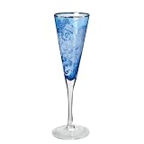 Dartington Crystal Fabulous Flutes Ormolu (Blue)