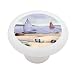 All Products : Beach Side Sailing Boats Decorative High Gloss Ceramic Drawer Knob