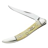 Case Knives 5641 Small Texas Toothpick Pocket Knife with Burnt Barnboard Jigged Bone Handles