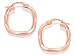 9ct Rose Gold Twisted Hoop Earrings