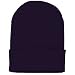 Long Knit Beanie Ski Cap Hat in Navy Blue