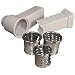 Weston 33-0822 Heavy Duty Grinder Shredder, Slicer, Fire Grater Attachment Kit (5 Pc)