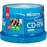 03433 CD Rewritable Media - CD-RW - 12x - 700 MB - 50 Pack Spindle