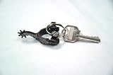 Metalab Antique Engraved Spur Keychain - Antique