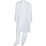 Men Cotton Clothing Embroidered Kurta Pajama Size M Chest :39 (chgkp021)