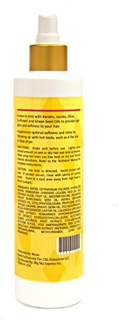 Leave in Mist with Natural JOJOBA/ Keratin/ Olive/ Grape/ Sunflower Seed Oil Botanical Rich Hair Treatment