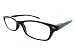 TREND Lesebrille Slim-Fit Black mit schwarzen Federbügeln Stärke +1.00