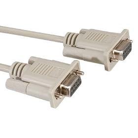 Serial RS232 9 pin Connection Cable, Female to Female, 1.8 Meter (6ft)