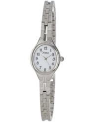 Caravelle by Bulova Womens 47E05 Bracelet White Dial Watch