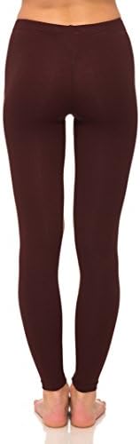 Reypo Women's Cotton Leggings (X-Large, Maroon)