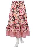 Long Printed Peasant Skirt