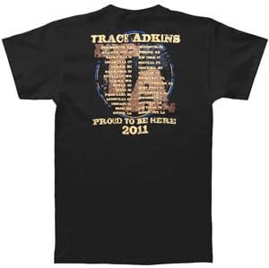 Trace Adkins Men's Photo Stairs 2011 Tour T-shirt Black